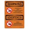 Signmission OSHA WARNING Sign, Underground Cable Call Custom Bilingual, 10in X 7in Decal, 7" W, 10" L, Landscape OS-WS-D-710-L-12860 - alternate 1